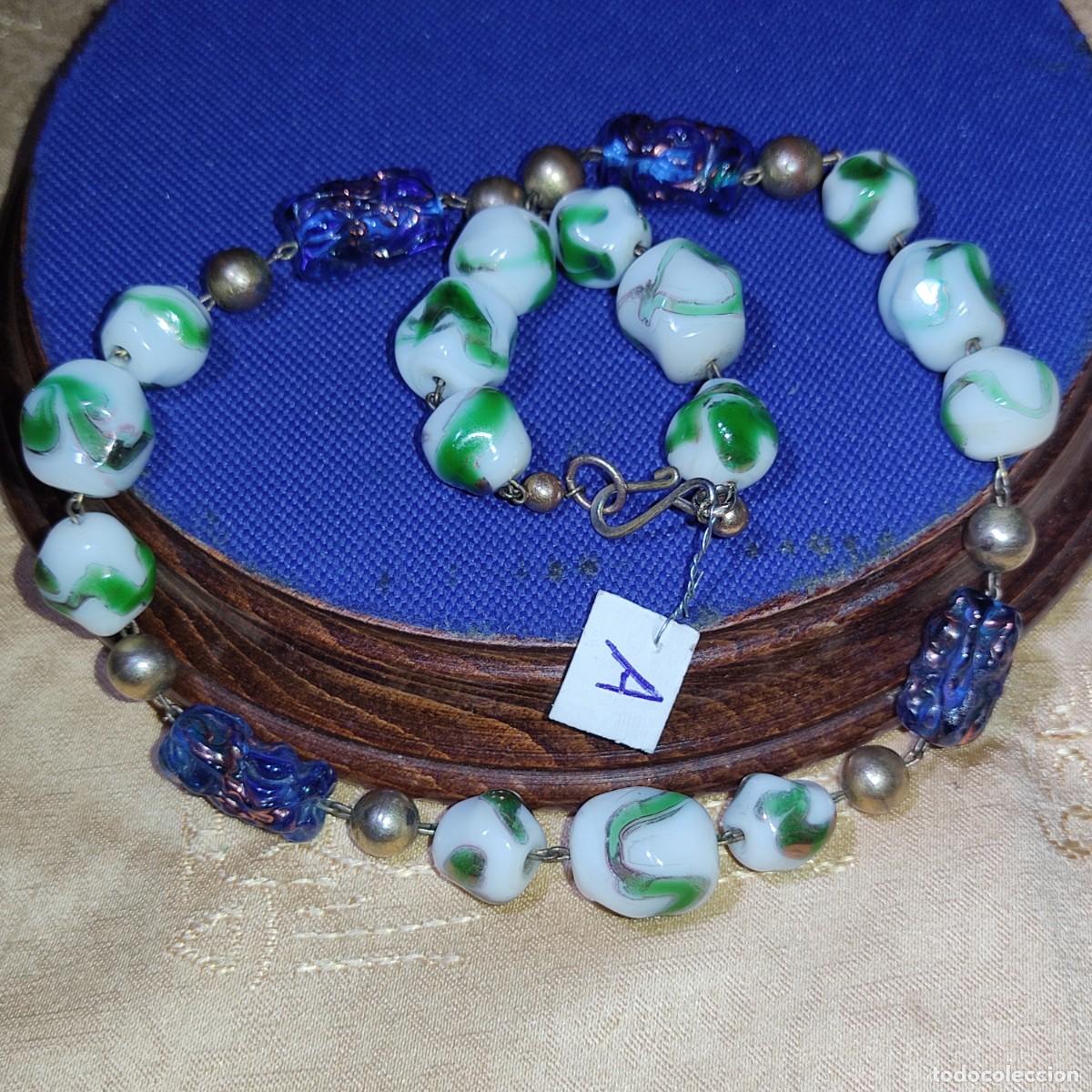 Joyeria: Collar Art Deco de cristal de murano.*A* - Foto 14