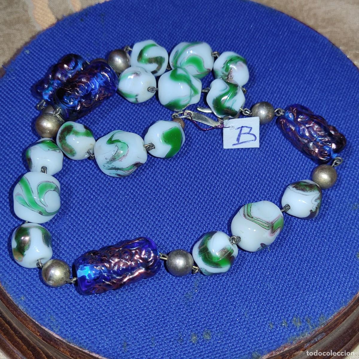 Joyeria: Collar Art Deco de cristal de murano. *B* - Foto 13