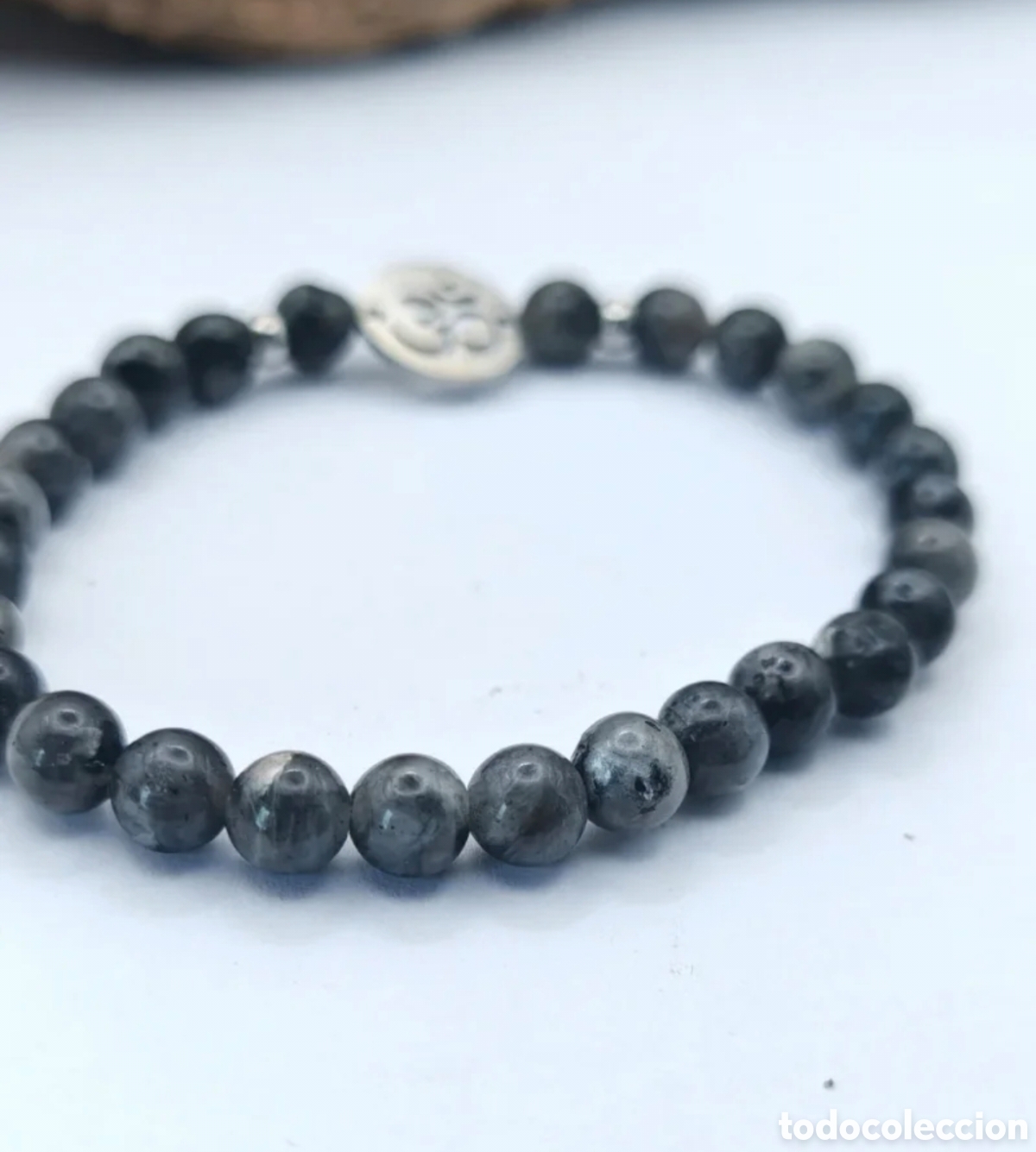 Joyeria: Pulsera Larvikita y Acero Om - Foto 2
