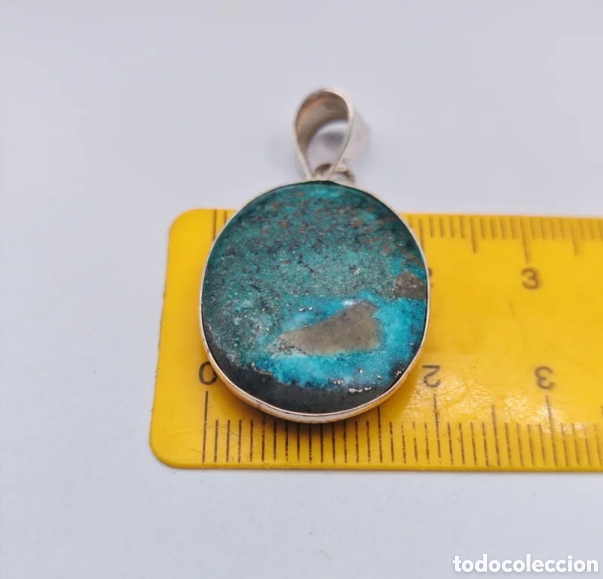 Joyeria: Collar mineral de Crisocola con Pirita - Foto 2