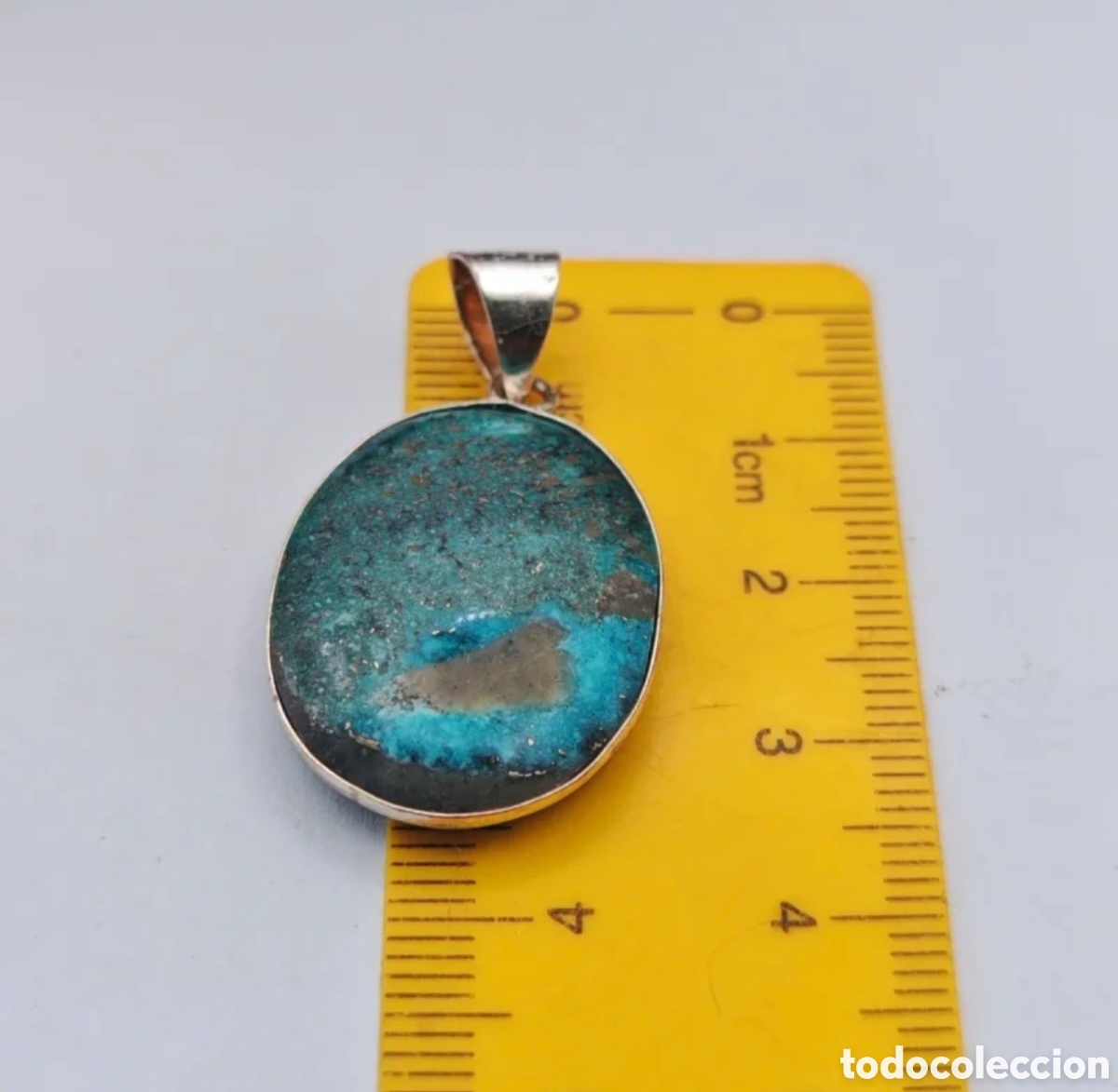 Joyeria: Collar mineral de Crisocola con Pirita - Foto 3