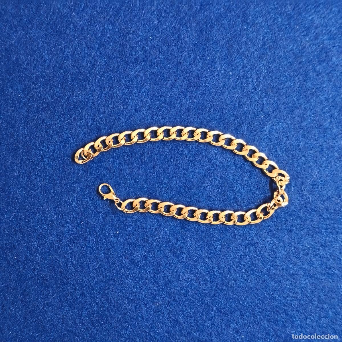 Joyeria: PULSERA BARBADA EN ALPACA DORADA. MED. X CMS - Foto 4