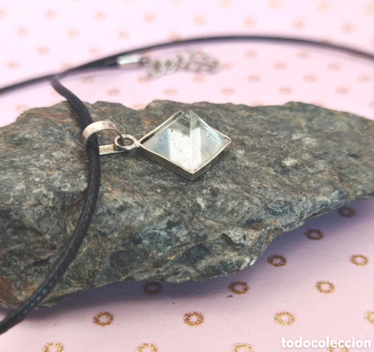 Joyeria: collar pir&aacute;mide de cuarzo transparente - Foto 2