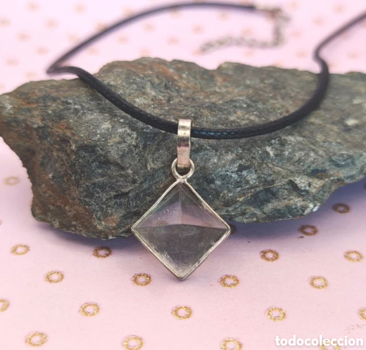 Joyeria: collar pir&aacute;mide de cuarzo transparente - Foto 1