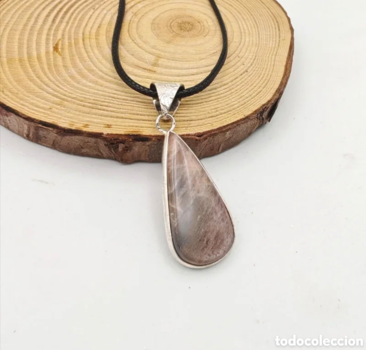 Joyeria: Collar Piedra Sol Negra Natural - Foto 1