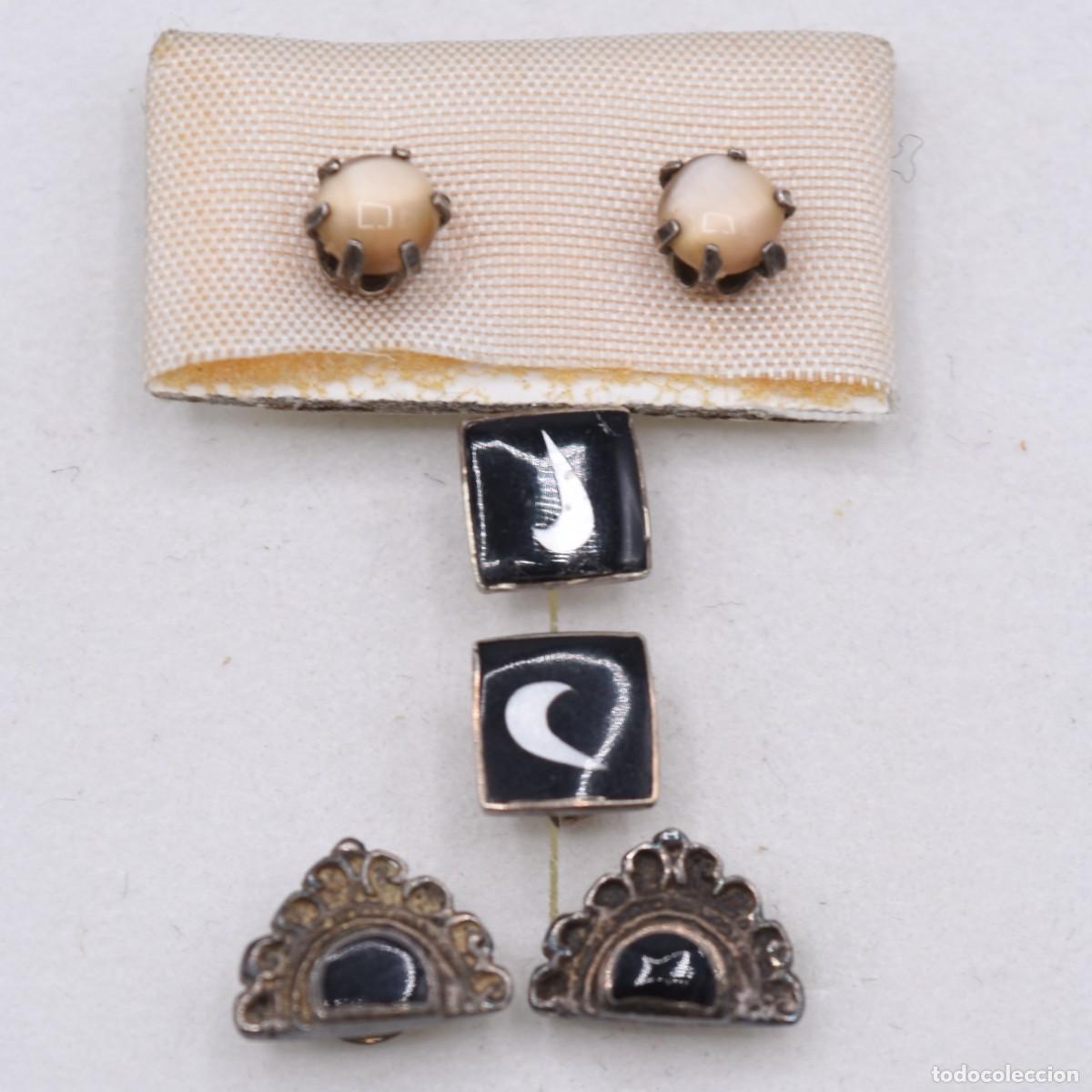 Joyeria: Pendientes de plata - 3 pares - Foto 2