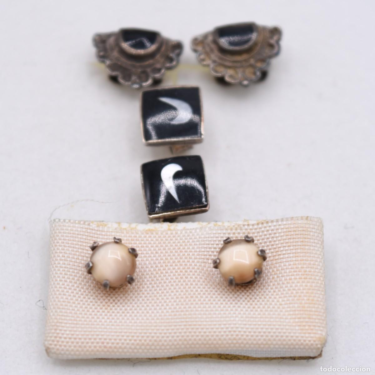 Joyeria: Pendientes de plata - 3 pares - Foto 3