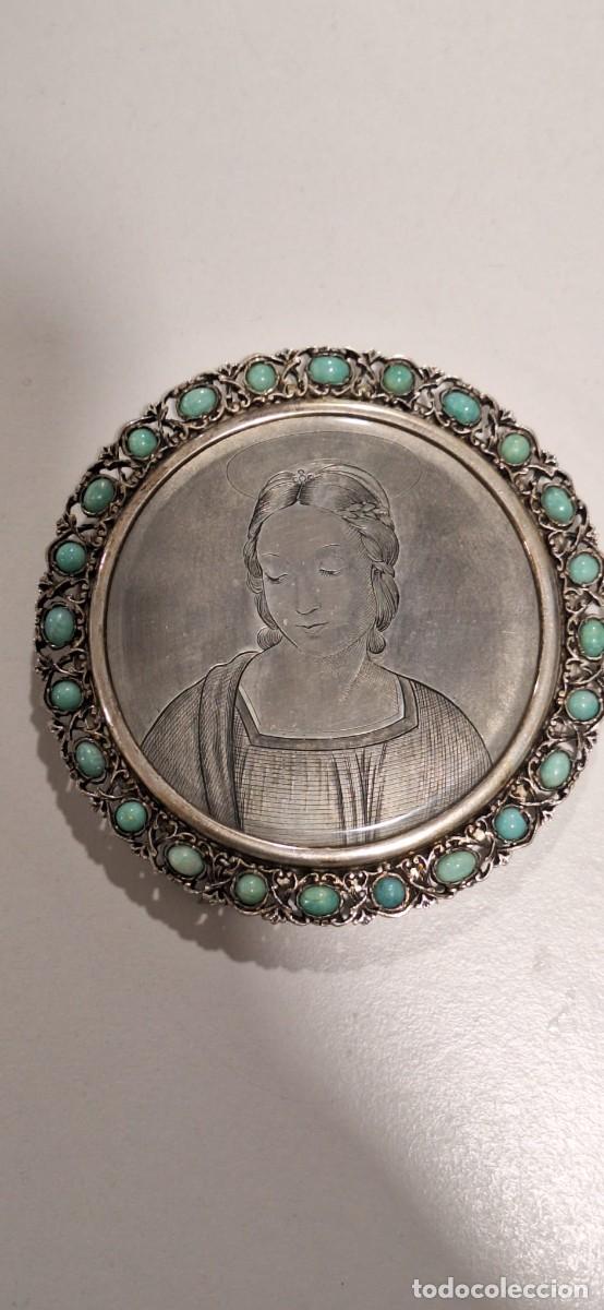 Joyeria: Medallon de plata y turquesas - Foto 3