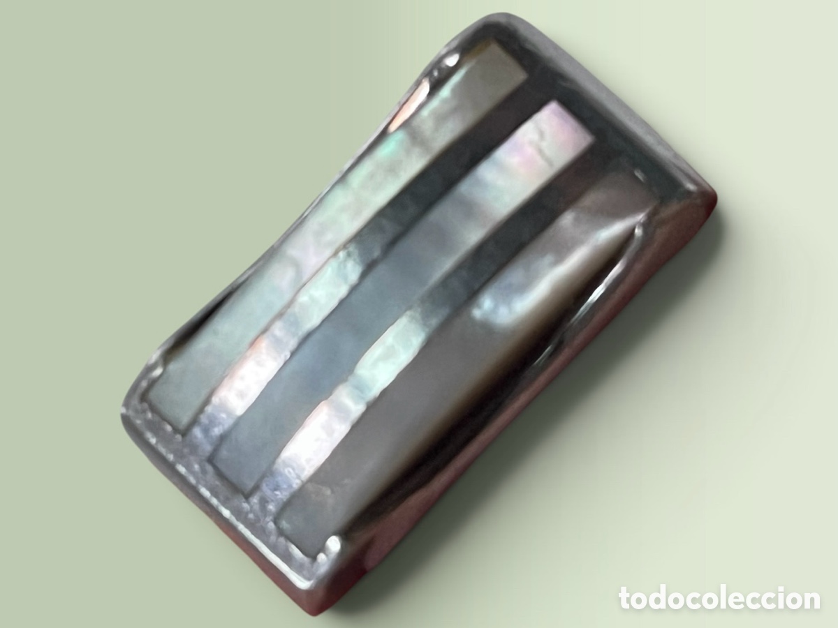 Joyeria: Anillo de plata de ley y n&aacute;car,vintage - Foto 2