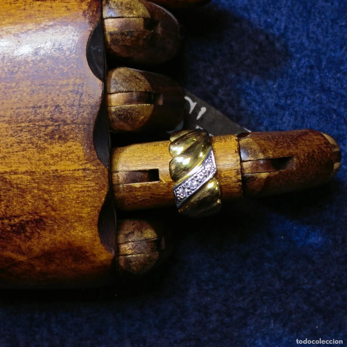 Joyeria: ANILLO DE PLATA CHAPADA EN ORO CON CIRCONITAS. PLATA DE LEY - Foto 2