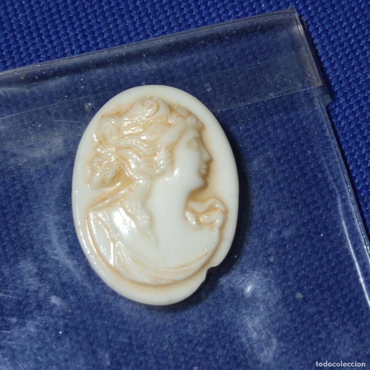 Joyeria: Antiguo camafeo para montar tallado en espuma de mar.