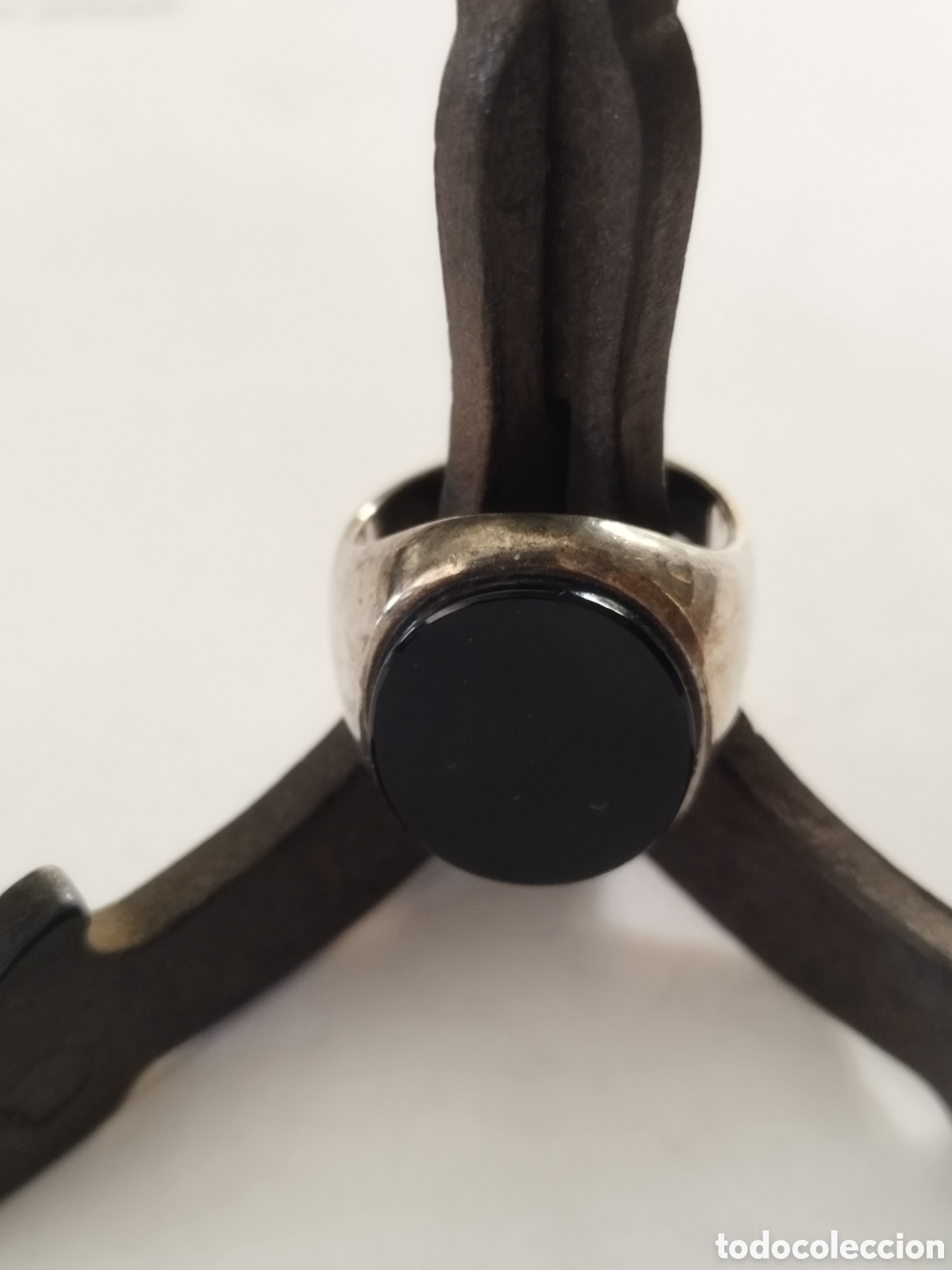 Joaillerie: Anillo S'Paliu con Onix Negro.Plata 925.