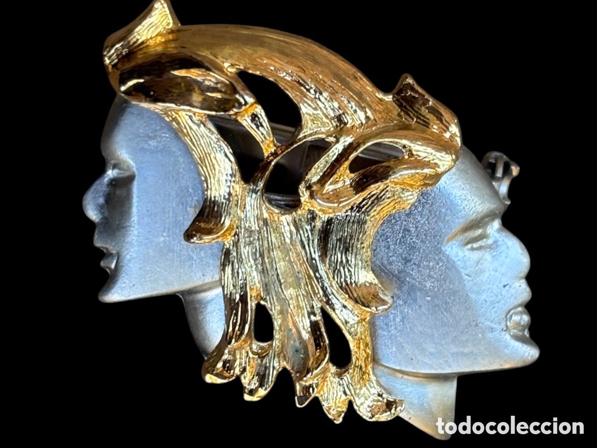 Joyeria: BROCHE MARCA ANGEL. G&Eacute;MINIS VINTAGE A&Ntilde;OS 80