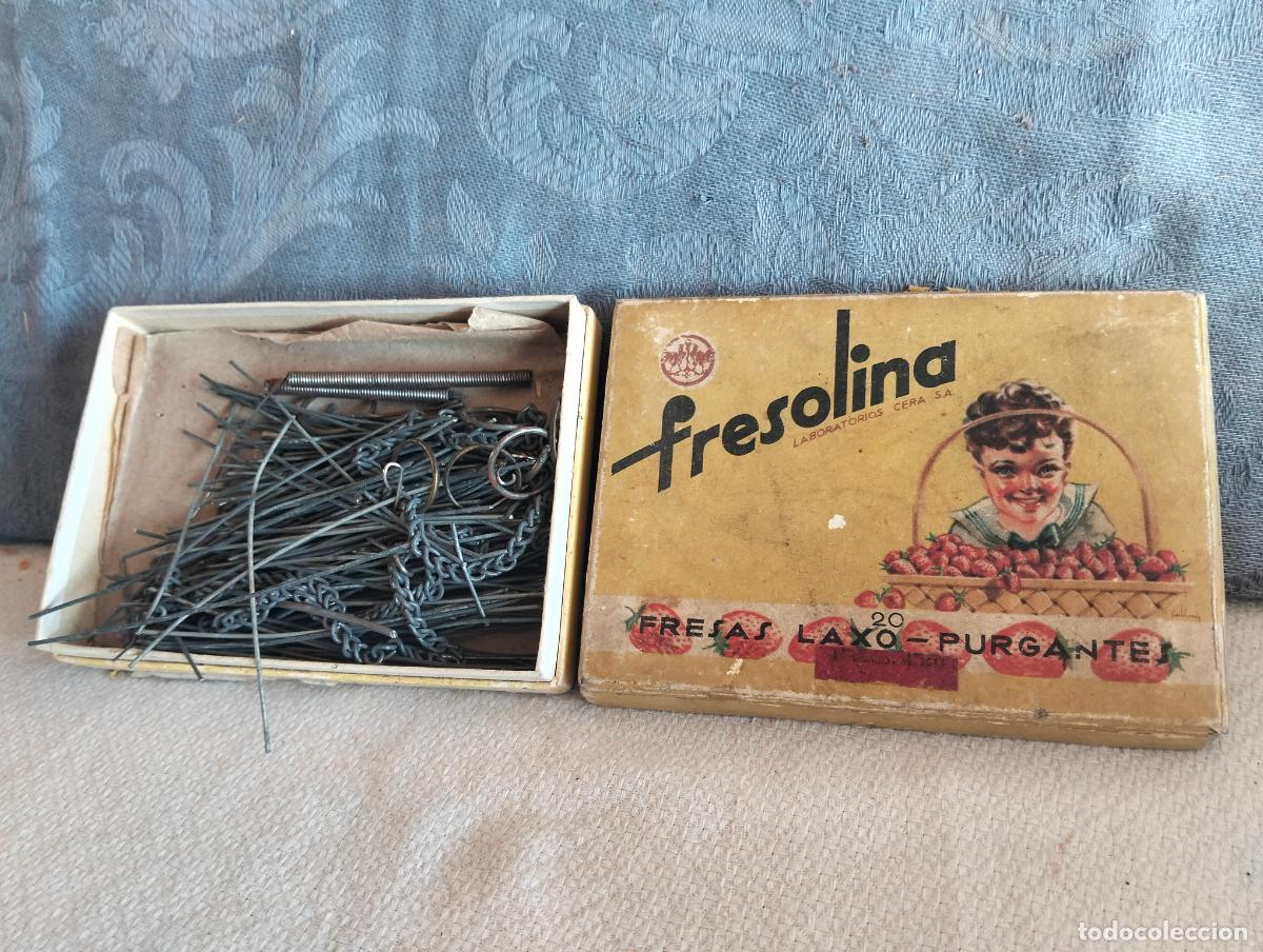 Gioielleria: Antigua caja de medicamento marca Fresolina fresas laxo purgantes laboratorios cera S.A. a&ntilde;os 30-40