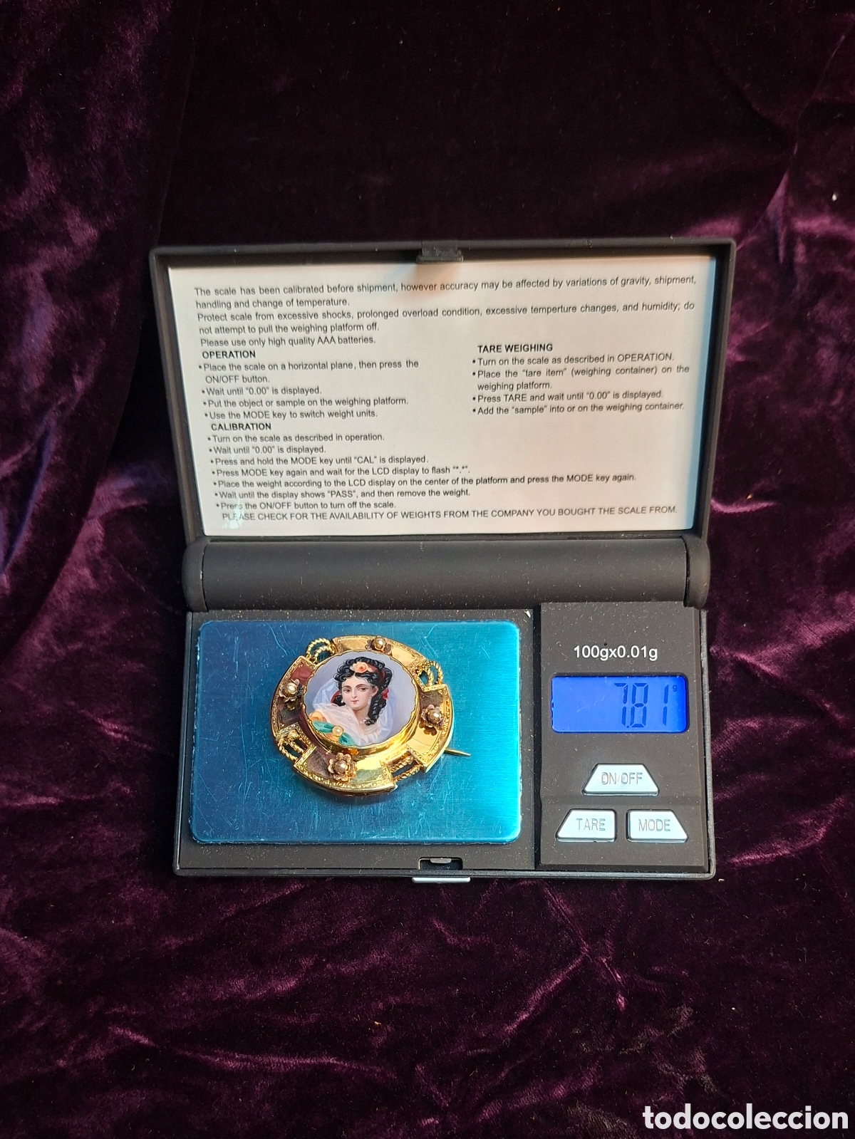 Joyeria: Broche de oro 18k siglo XIX - Foto 4