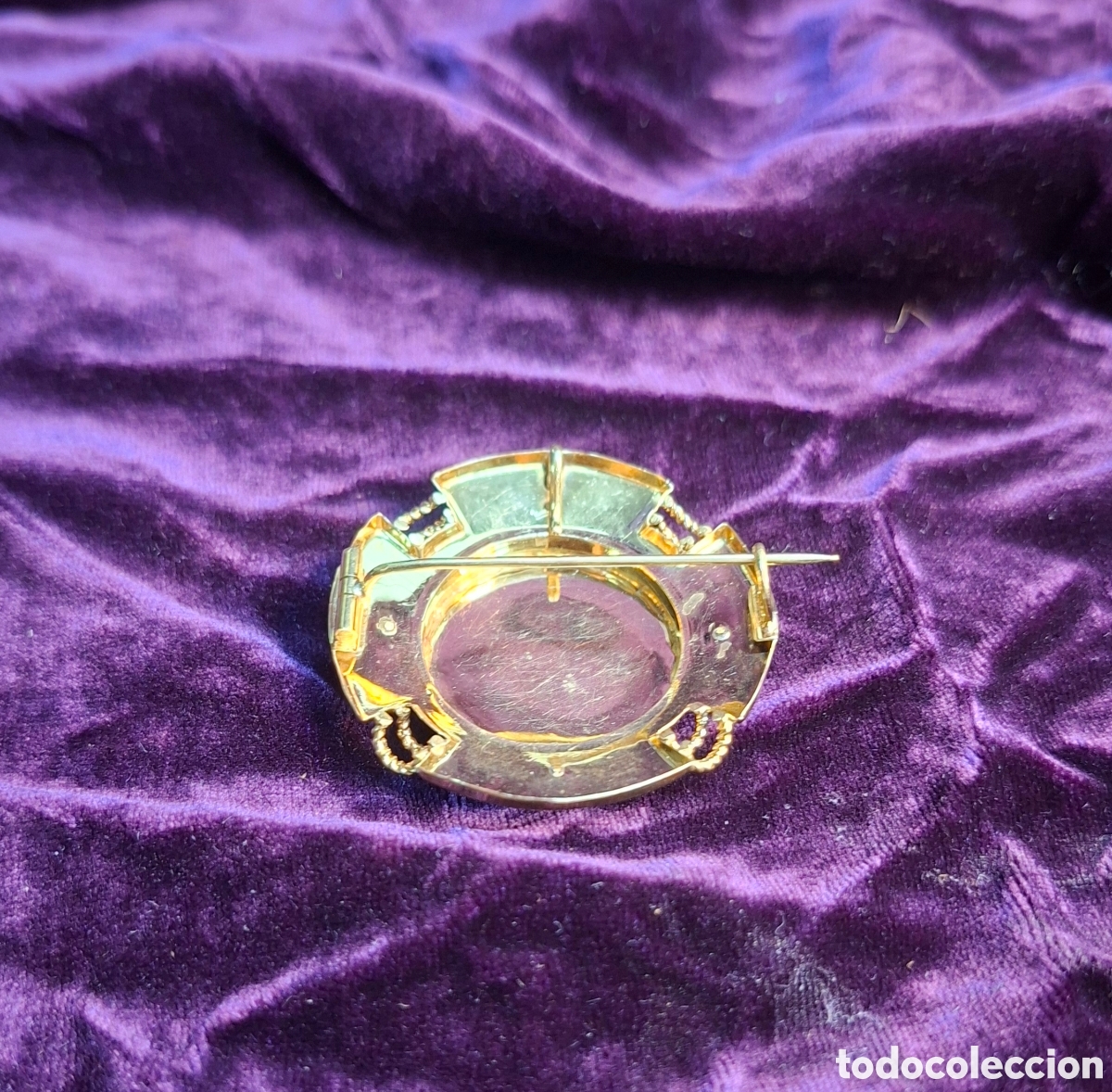 Joyeria: Broche de oro 18k siglo XIX - Foto 5