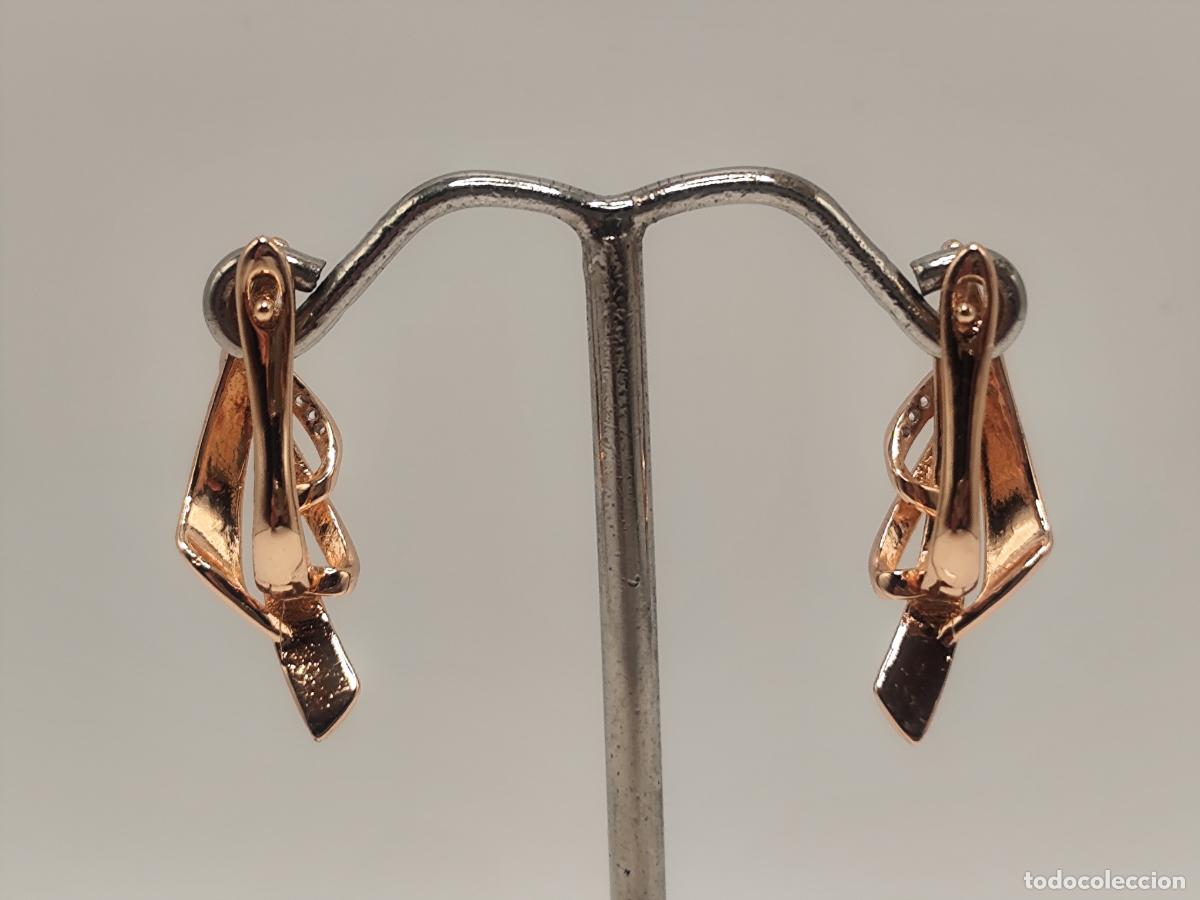 Joyeria: Elegantes pendientes en oro de 14k de dise&ntilde;o - Foto 4