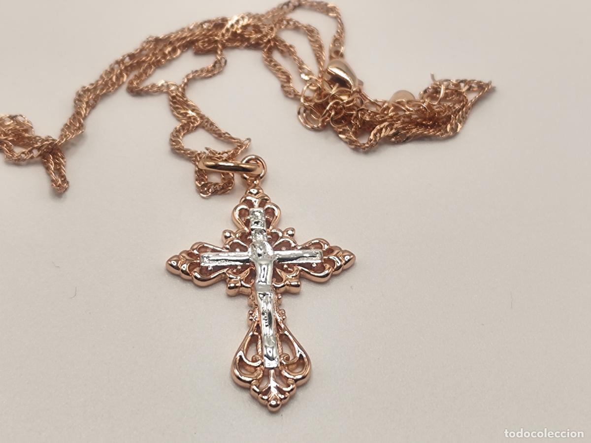 Gioielleria: Precioso colgante en oro de 14k con forma de cruz