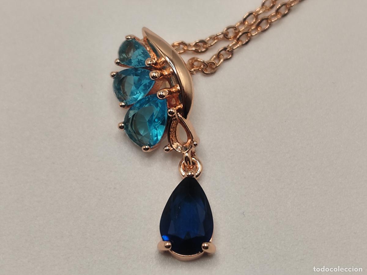 Joyeria: Precioso colgante en oro de 14k con piedras
