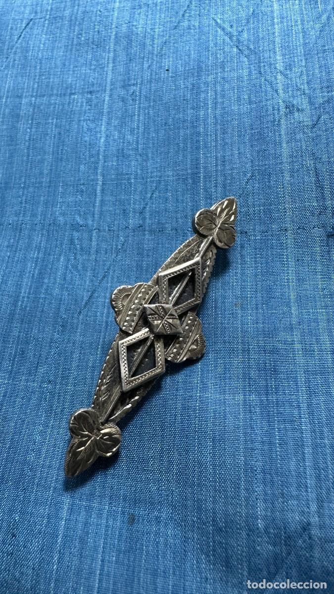 Joyeria: Antiguo broche de plata