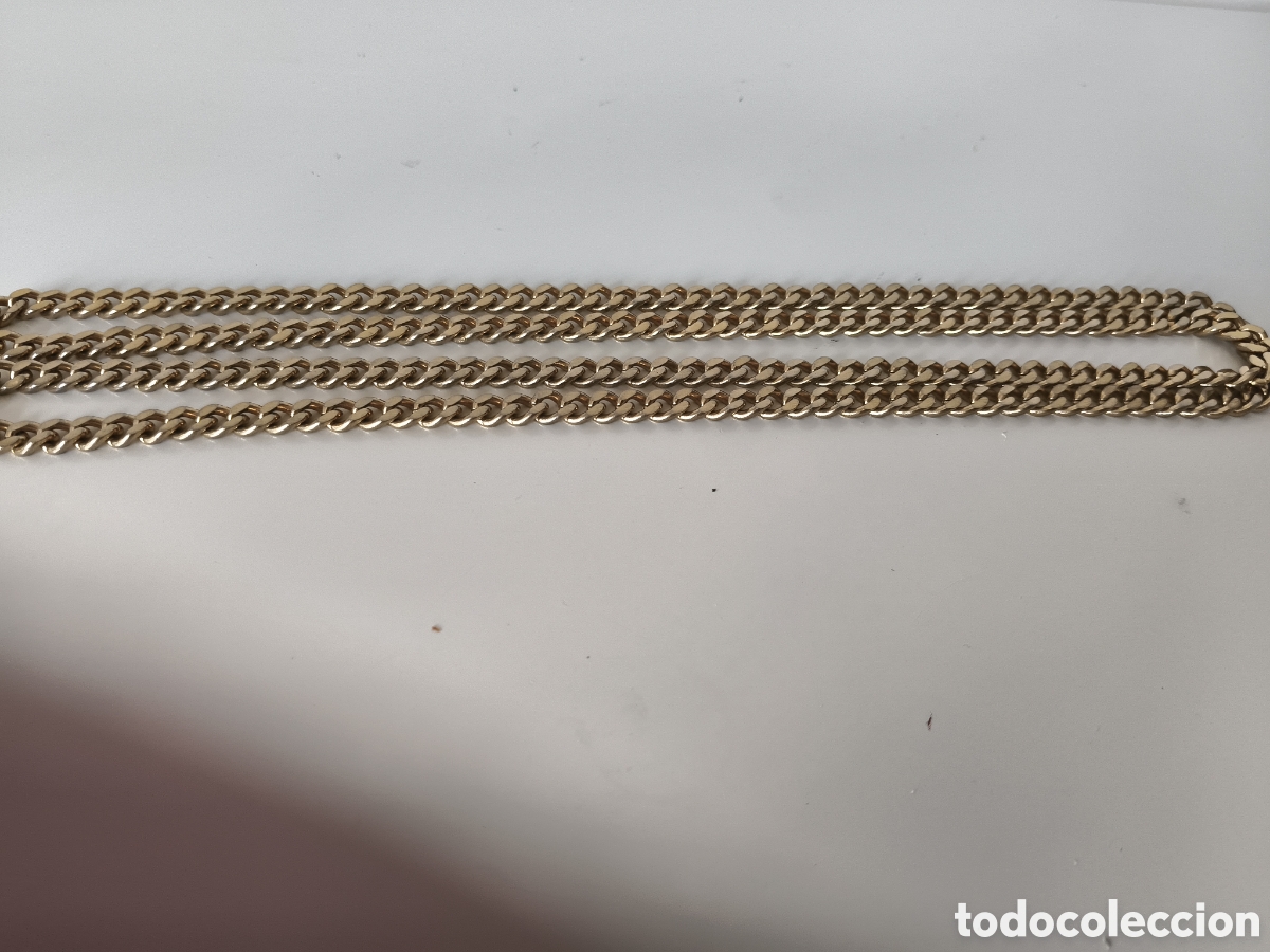 Joyeria: HERMOSA CADENA VINTAGE CON BA&Ntilde;O DE ORO MUY LARGA