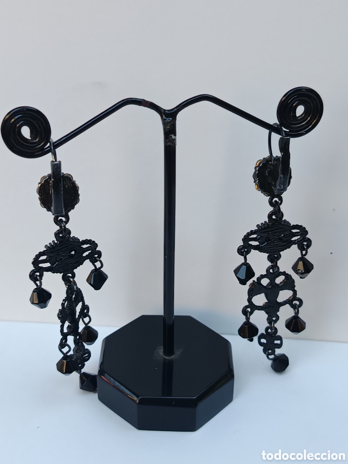 Joyeria: Pendientes cristal negro estilo gotico - Foto 5