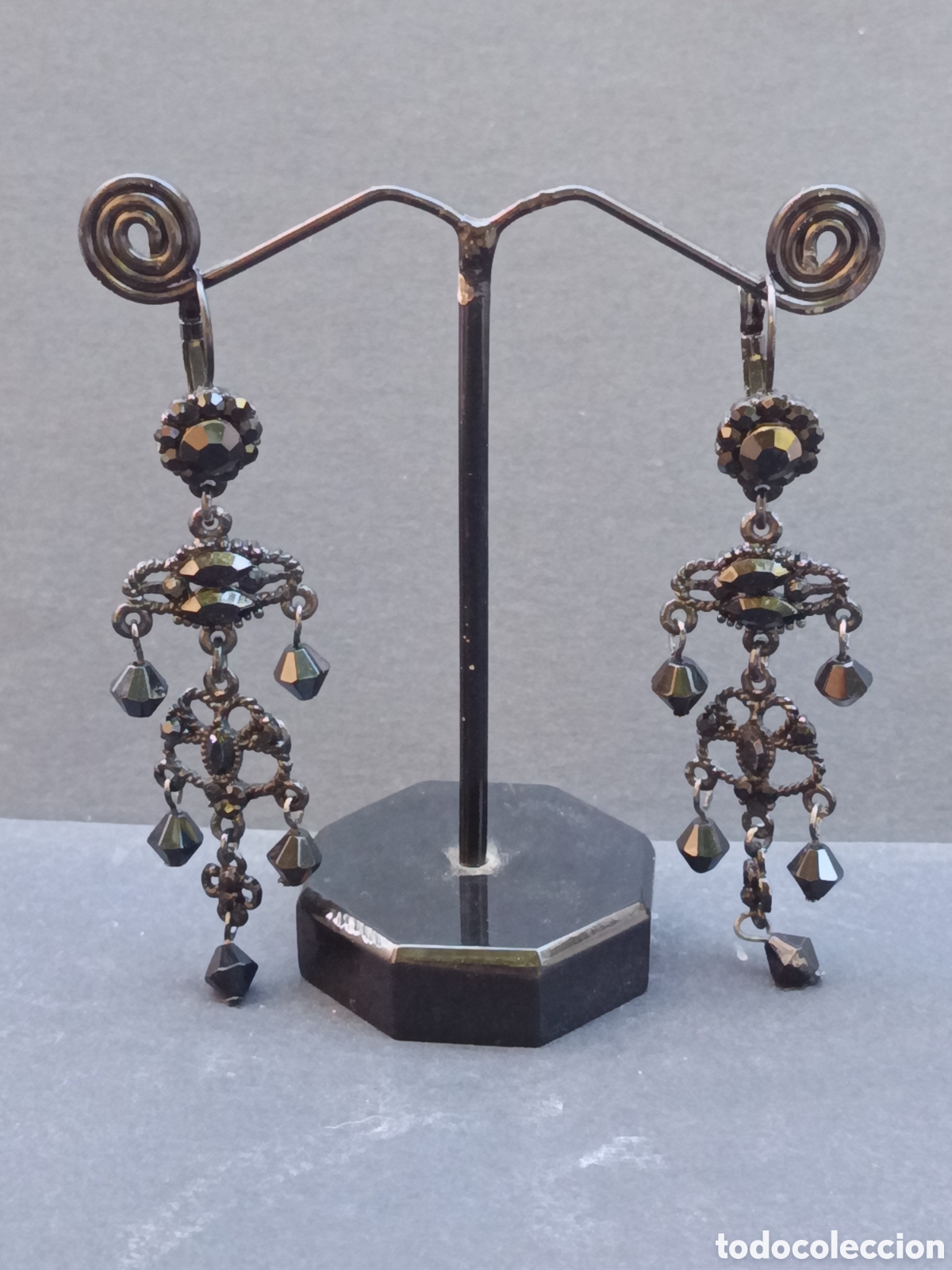 Joyeria: Pendientes cristal negro estilo gotico - Foto 7