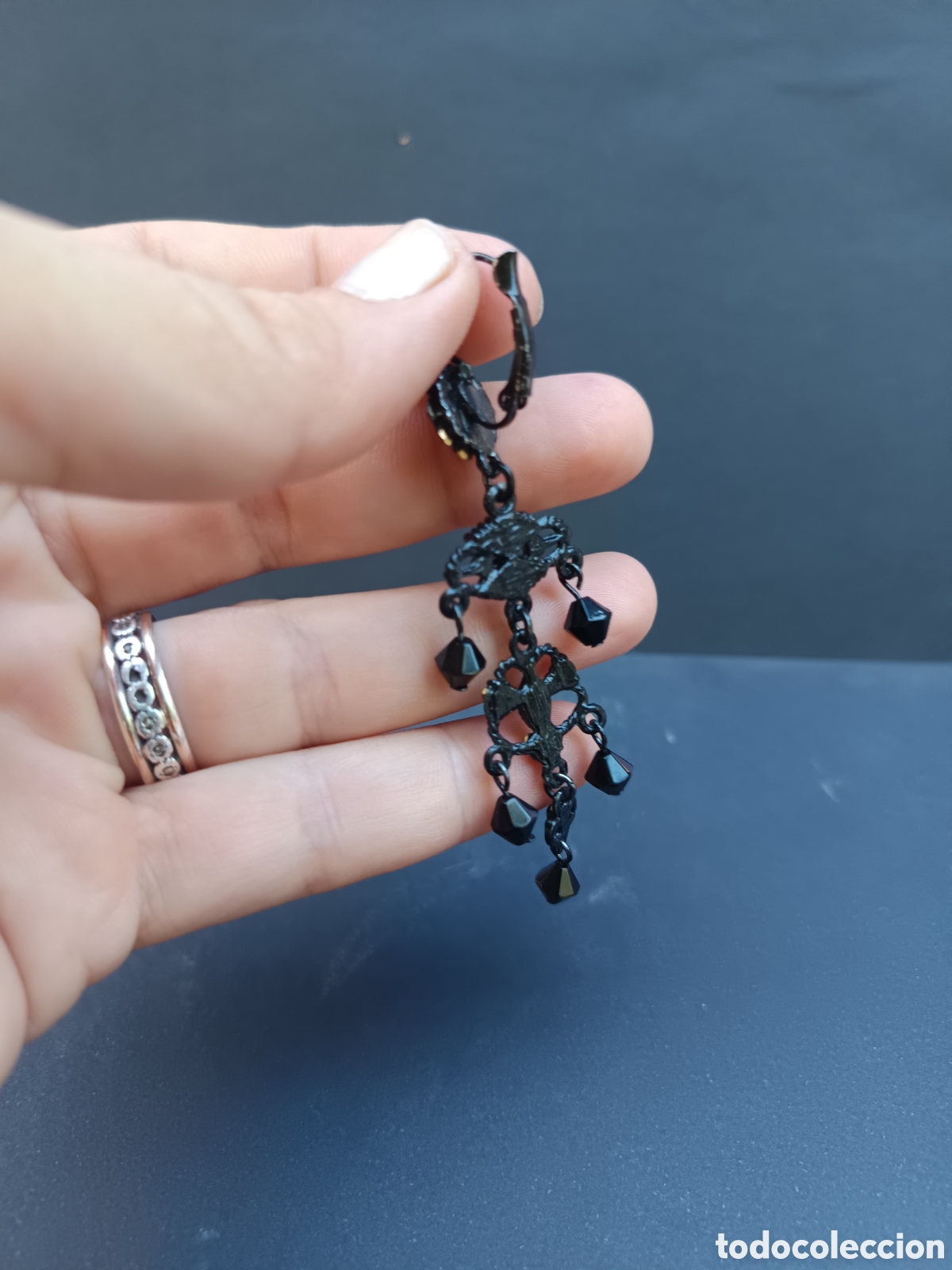 Joyeria: Pendientes cristal negro estilo gotico - Foto 9