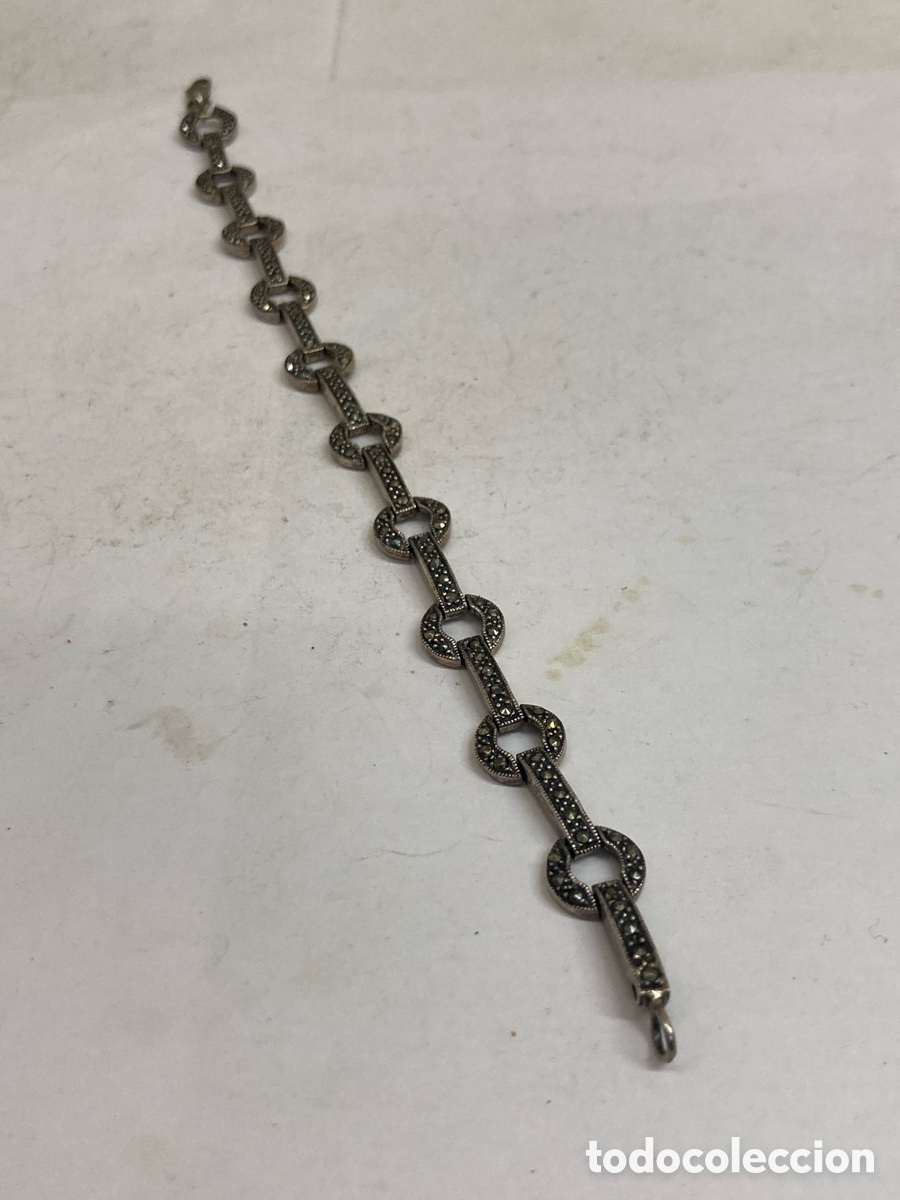 Joyeria: Pulsera de plata y marquesita /Pul408 - Foto 2