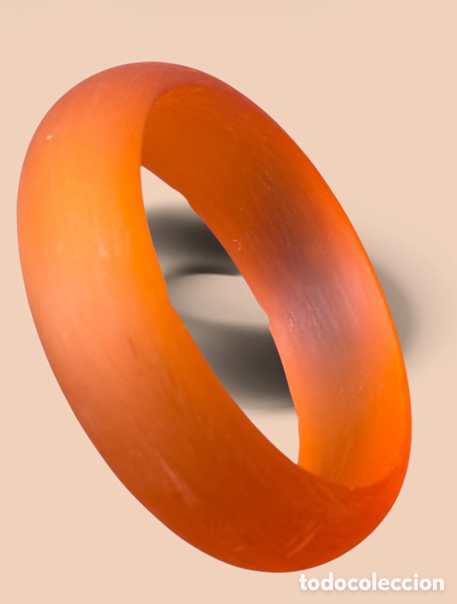 Schmuck: PULSERA VINTAGE NARANJA TRANSL&Uacute;CIDA ESTILO BAQUELITA 65MM