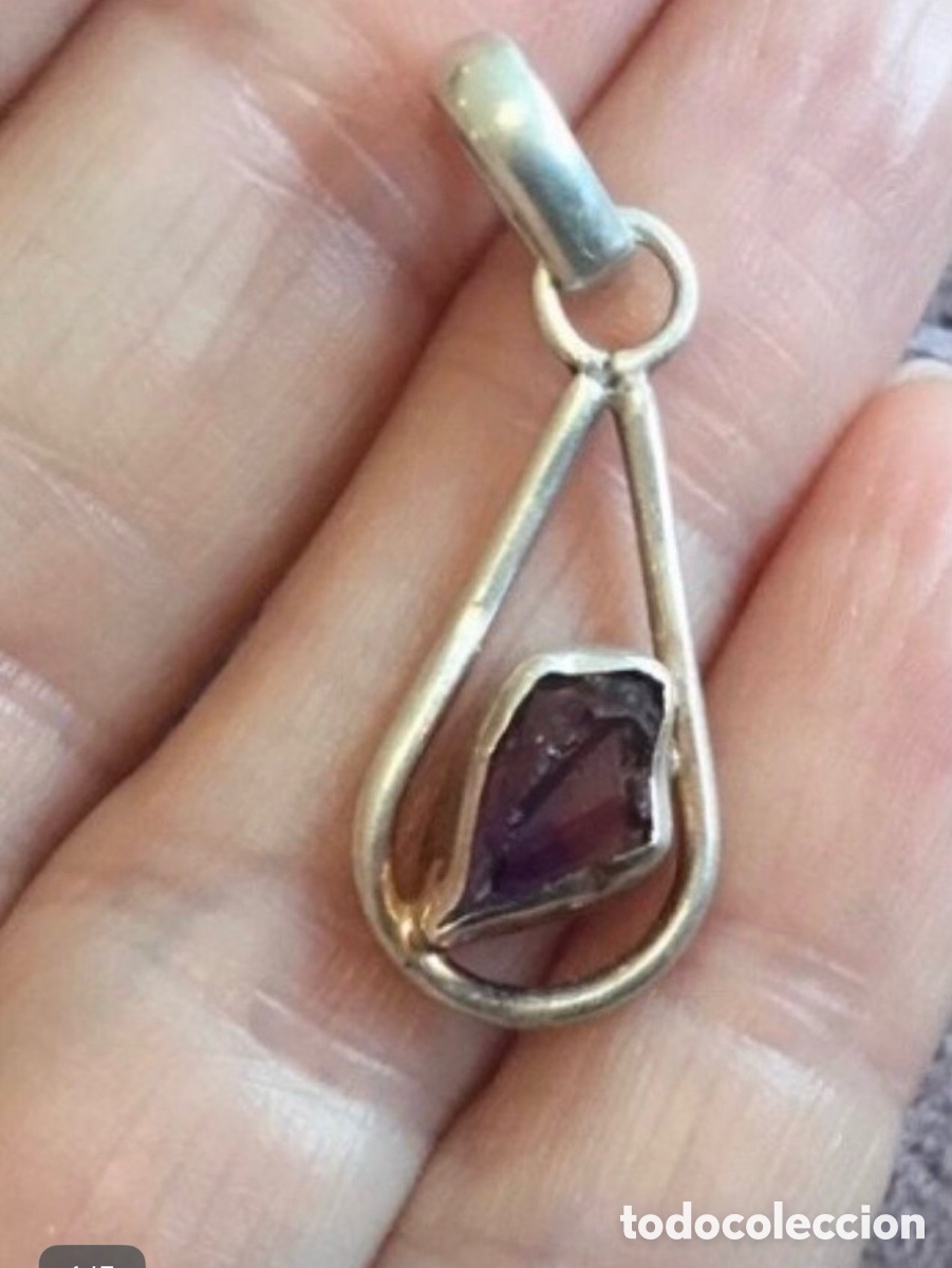 Joyeria: Colgante plata y amatista