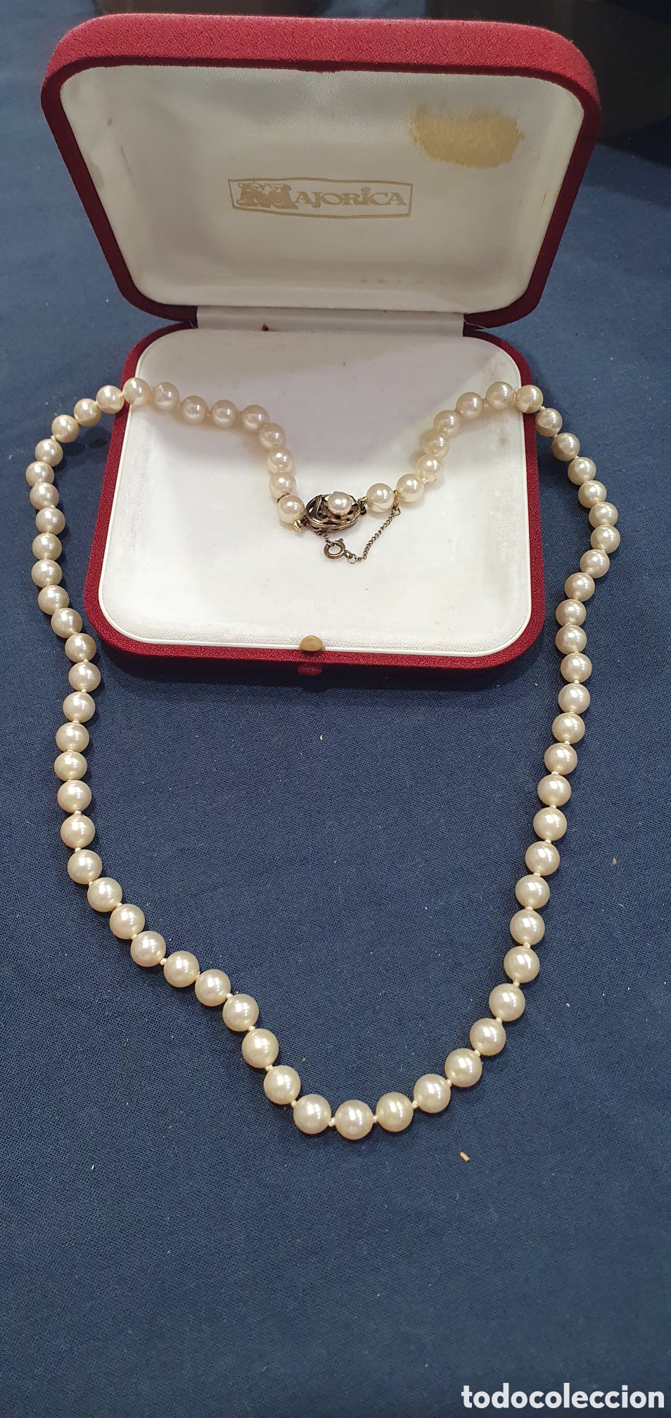 Gioielleria: Colgante perlas de Majorica. Con cierre plata de ley. (L140)