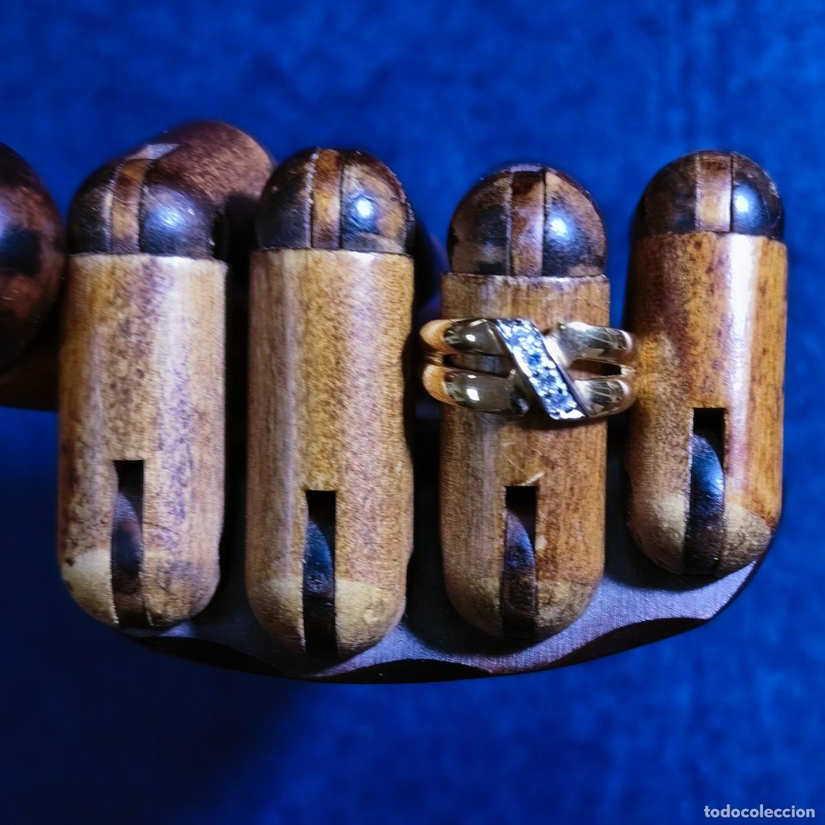 Gioielleria: ANILLO DE PLATA CHAPADA EN ORO CON BANDA DE CIRCONITAS
