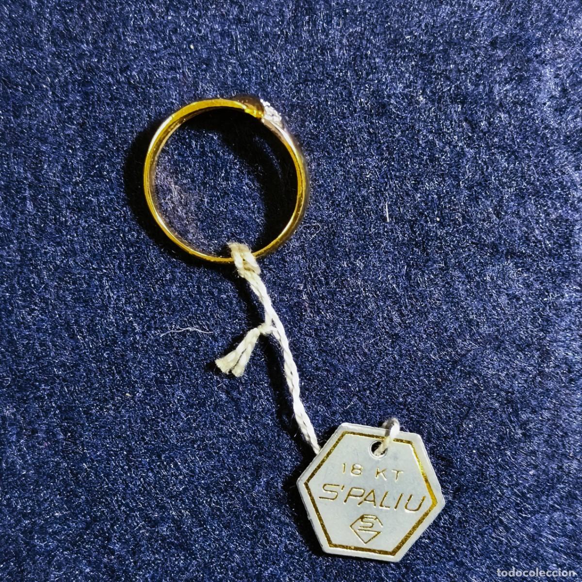 Joyeria: ANILLO DE PLATA CHAPADA EN ORO CON BANDA DE CIRCONITAS - Foto 3