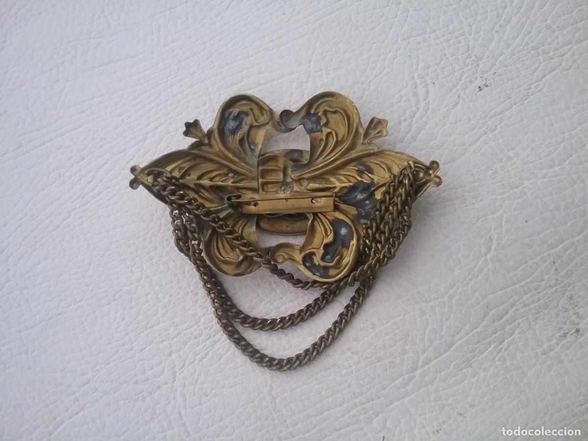 Joyeria: PRECIOSO BROCHE DE BRONCE CON CADENAS - Foto 7