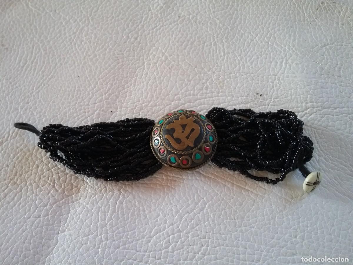 Joyeria: PRECIOSA PULSERA CON INCRUSTACIONES, ABALORIOS Y LATON - Foto 2