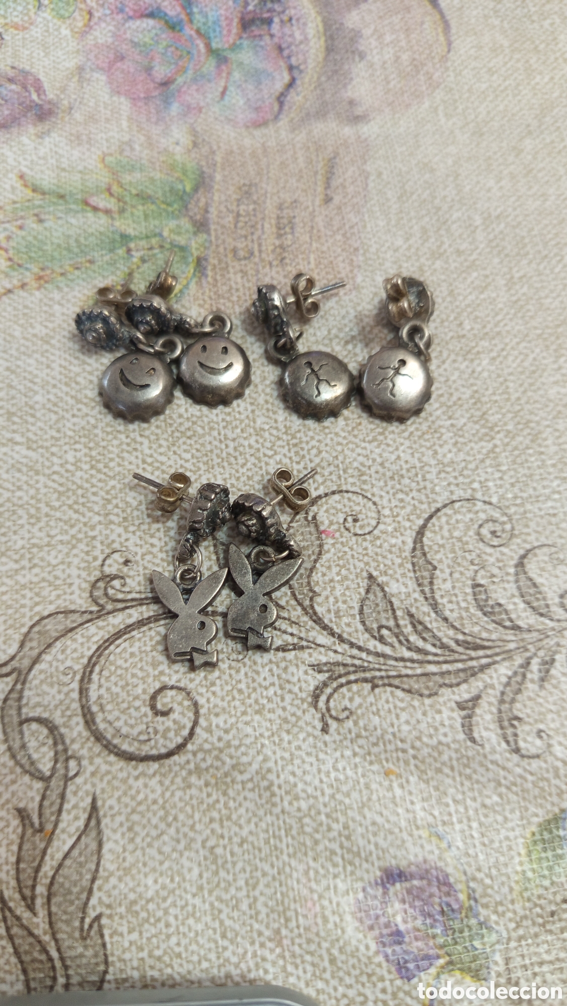 Joyeria: Lote de pendientes de plata
