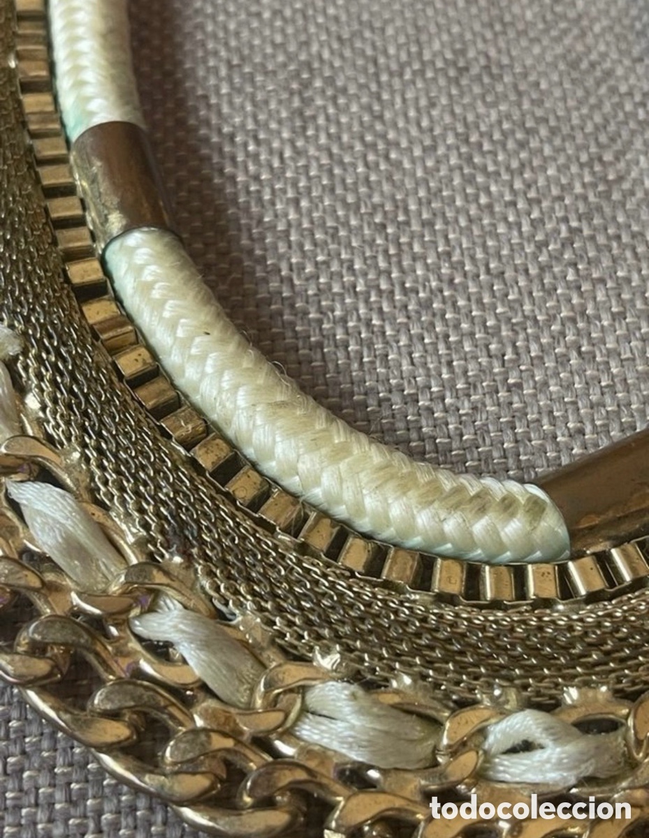 Joyeria: Collar statement multicadena dorado con cuerda - Foto 4