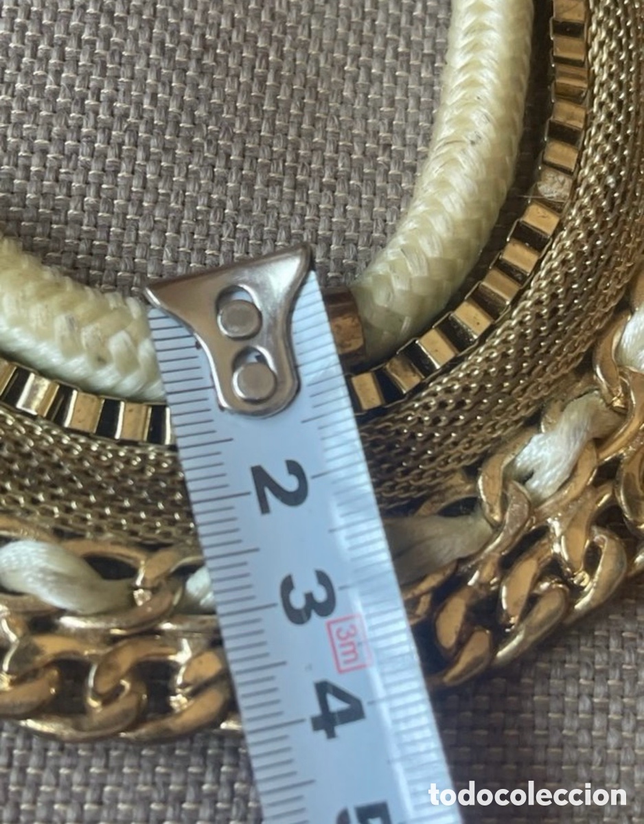 Joyeria: Collar statement multicadena dorado con cuerda - Foto 10
