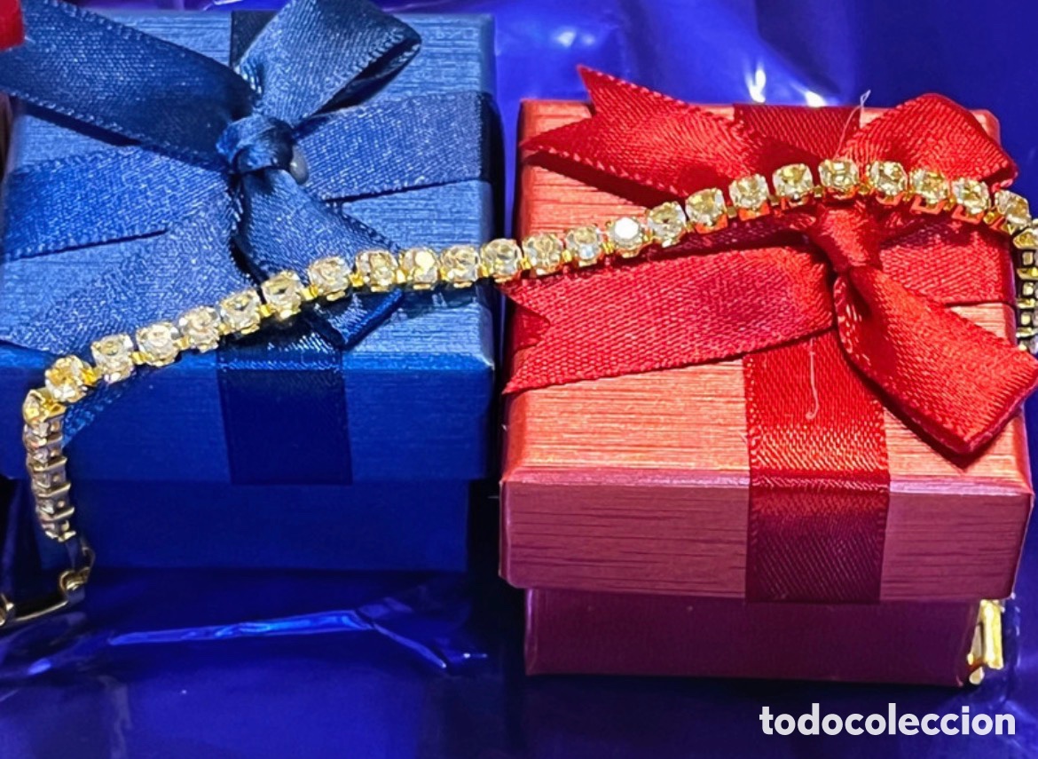 Joyeria: Pulsera tenis dorada con circonitas redondas - Foto 4