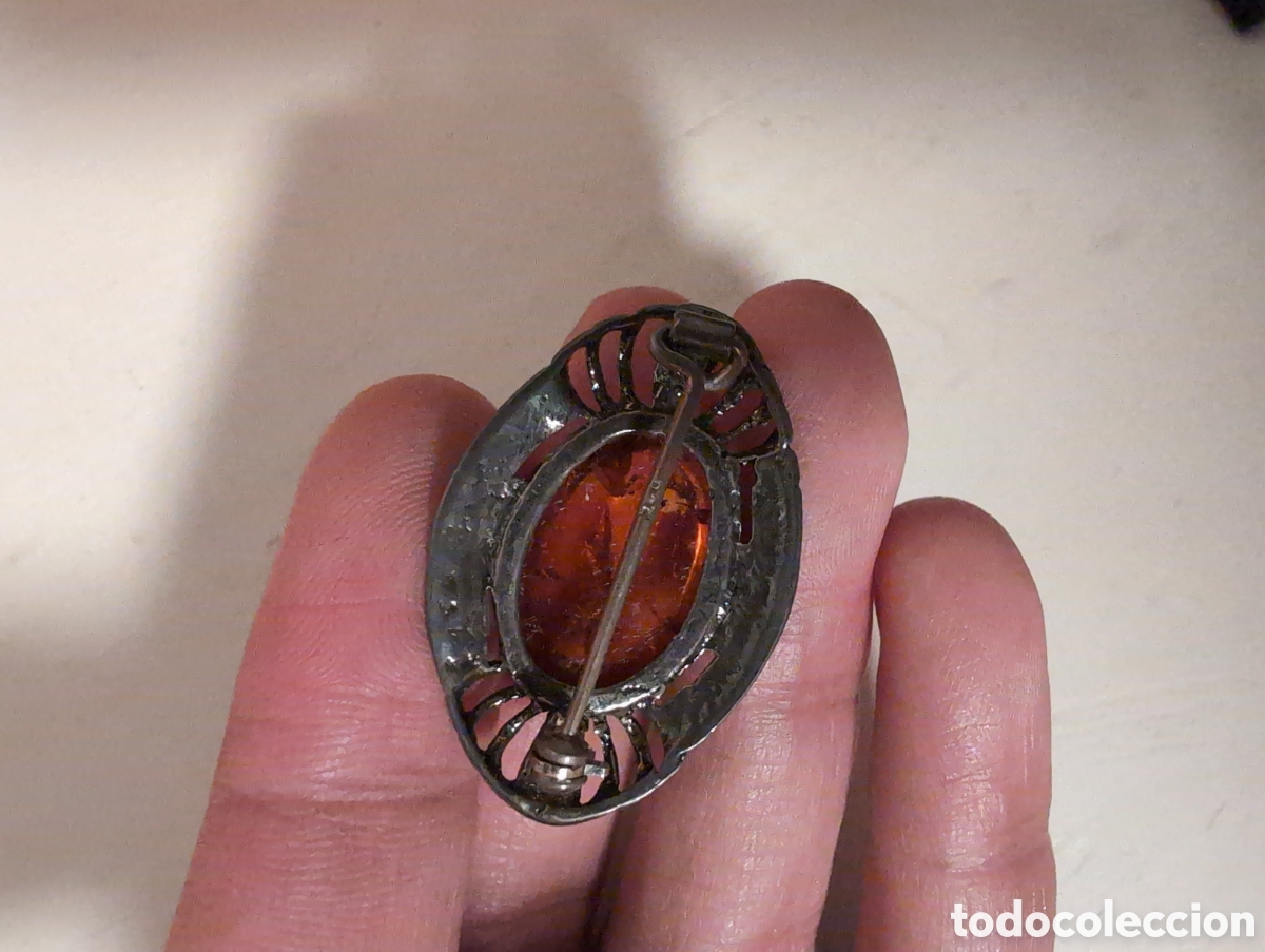 Joyeria: Broche ambar vintage - Foto 5