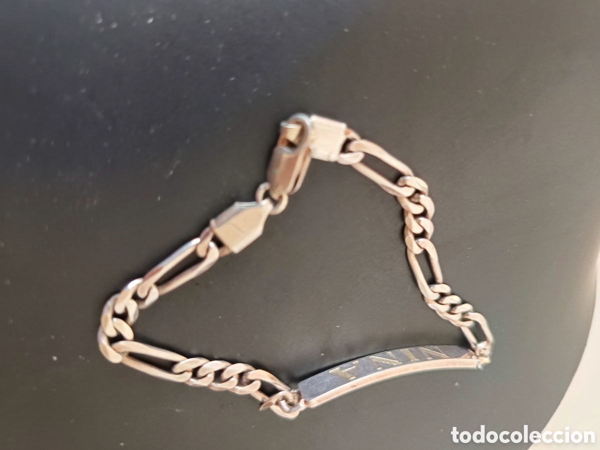 Joyeria: Esclava de plata de mujer grabada - Foto 3