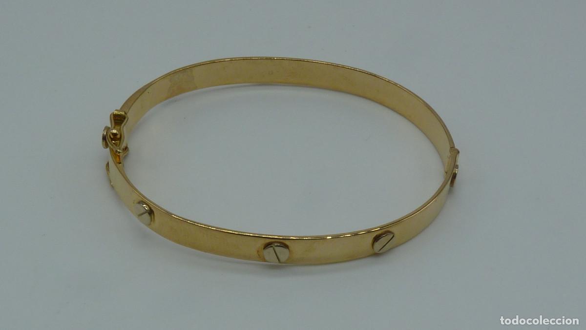 Joyeria: ARO TORNILLOS EN ORO AMARILLO Y TORNILLOS ORO BLANCO DE 750mm - Foto 2