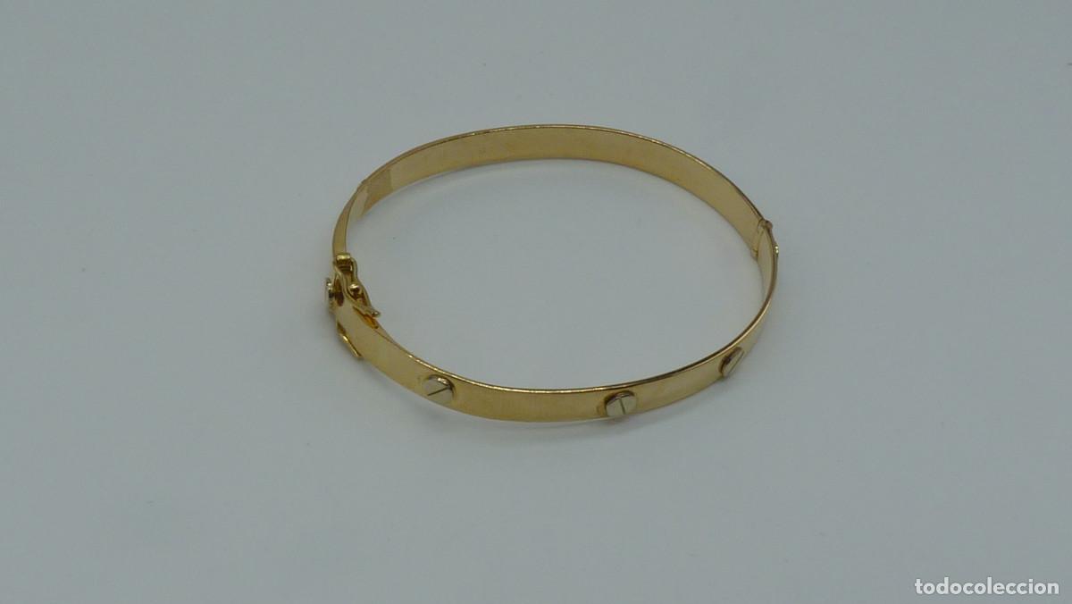 Joyeria: ARO TORNILLOS EN ORO AMARILLO Y TORNILLOS ORO BLANCO DE 750mm - Foto 3
