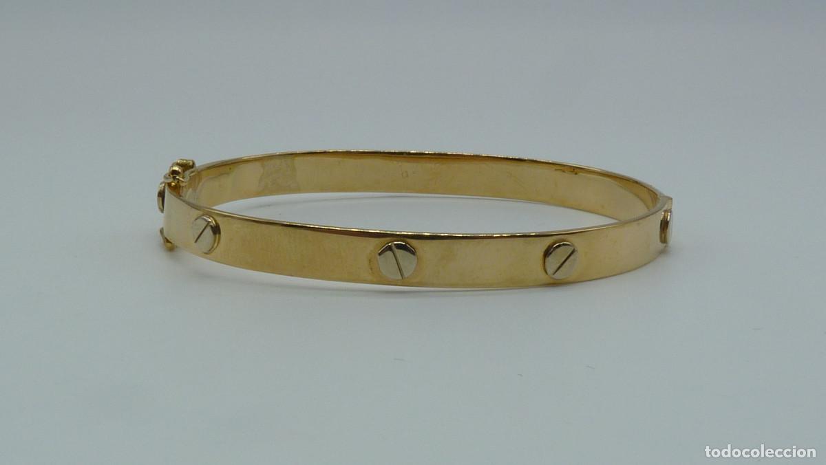 Joyeria: ARO TORNILLOS EN ORO AMARILLO Y TORNILLOS ORO BLANCO DE 750mm - Foto 4