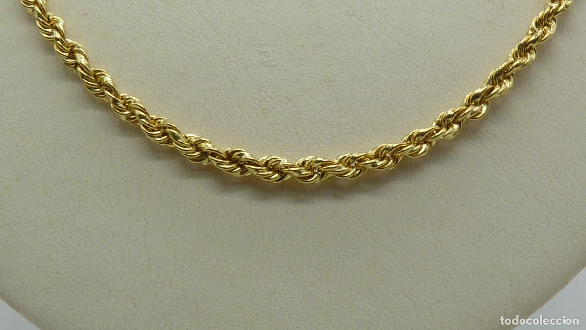 Joyeria: COLLAR CORD&Oacute;N SEMI-MACIZO EN ORO DE 18 KLTS.(750MM) - Foto 2
