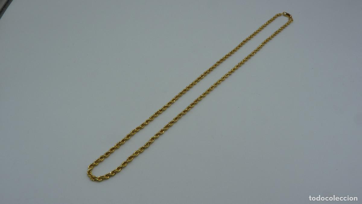 Joyeria: COLLAR CORD&Oacute;N SEMI-MACIZO EN ORO DE 18 KLTS.(750MM) - Foto 3