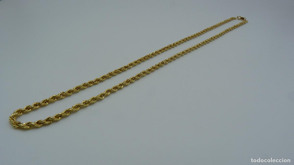 Joyeria: COLLAR CORD&Oacute;N SEMI-MACIZO EN ORO DE 18 KLTS.(750MM) - Foto 4