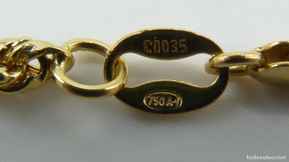 Joyeria: COLLAR CORD&Oacute;N SEMI-MACIZO EN ORO DE 18 KLTS.(750MM) - Foto 6