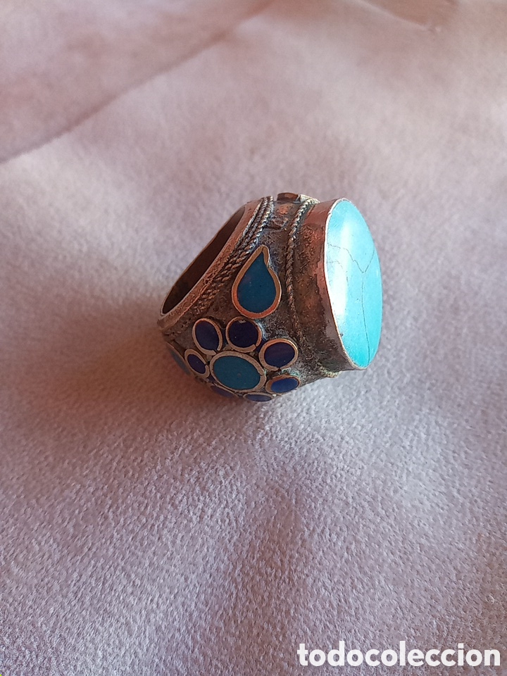 Joyeria: GRAN ANILLO TURCO CON TURQUESA - Foto 4